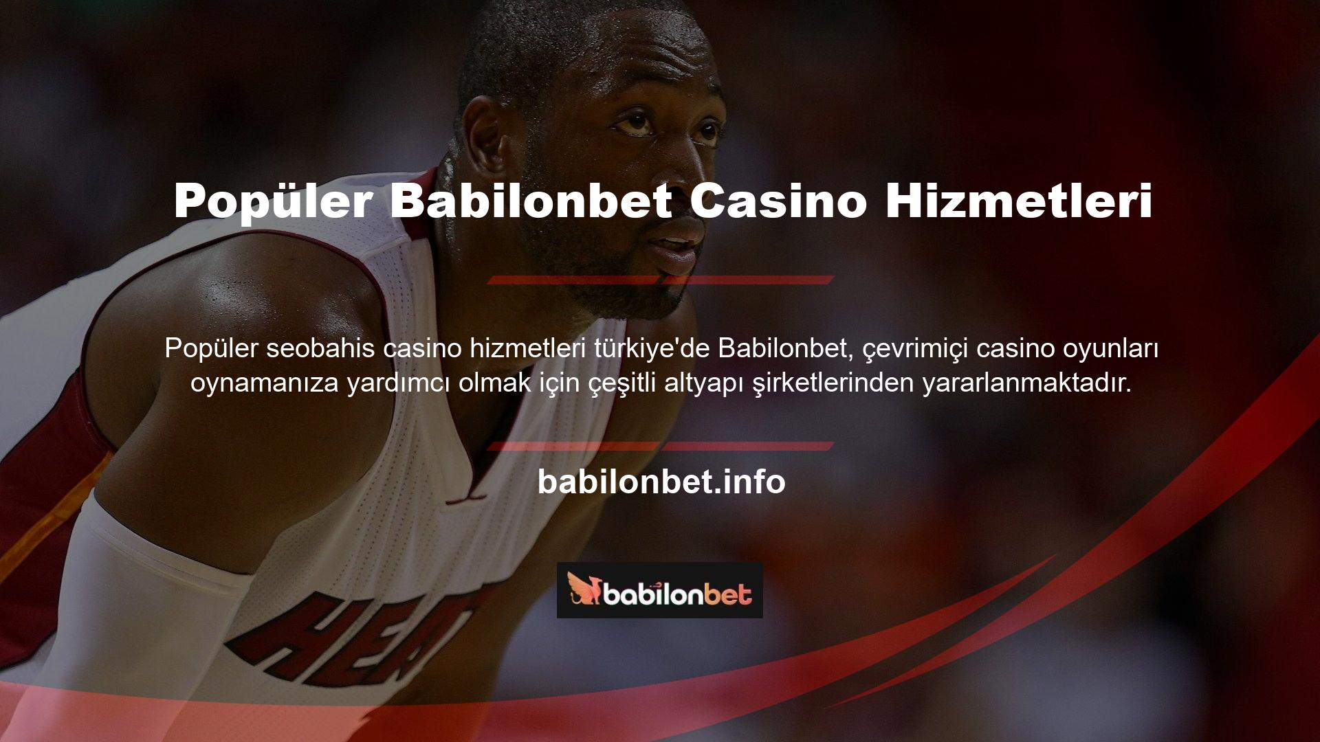 Babilonbet Casino Oyunları web sitesindeki tüm oyun seçeneklerinin uygun bir mobil giriş sayfası vardır